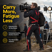 Exosquelette robuste pour le déplacement sur pneus, protège le dos et les genoux, augmente la capacité de levage, assistance puissante pour les jambes toute la journée, usage industriel