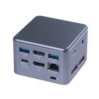 Office Mini PC Stick Dual HD N5105 DDR4 16G EFI BIOS RJ45 Mini ordenador de bolsillo pequeño con ventilador