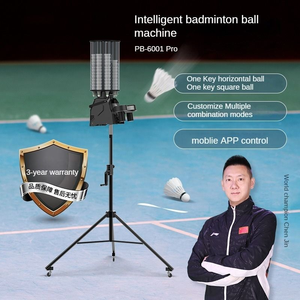 Hot Selling Automatic <b>Badminton</b> Ball Machine Professional Tool With App Remote Point Drop 180 Balls for Competition - Product Image 6
