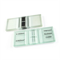 Chambre de comptage des cellules sanguines améliorée Neubauer pour usage en laboratoire avec ligne lumineuse
