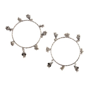 Fine Jewelry <b>Sets</b> Kashmiri Women's Fashion Retro Ethnic Style Bell 2-Piece Zinc Alloy Creative Personality Charm <b>Bracelet</b> <b>Set</b> - Product Image 5