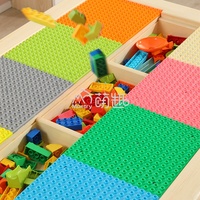 Table de construction en bois moderne Moetry avec rangement pour centre de blocs, idéale pour la maternelle, la salle de classe STEM et la garderie