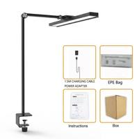 Lampe de table LED à spectre complet 24W pour enfants, étude, lecture, sans danger de lumière bleue RG0, pliable, réglable, lampe de bureau moderne