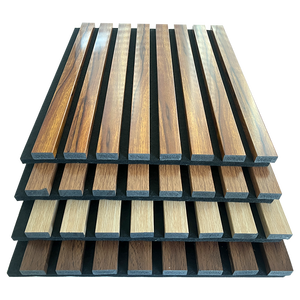 Nuovo pannello di legno con rivestimento in legno a lamelle 3D pannello acustico a parete Akustik pannelli insonorizzati - Product Image 4