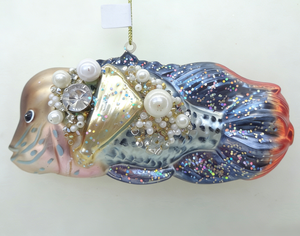 ของตกแต่งแก้วรูปปลาประดับมุกและเพชรหลากสีขายส่ง ยอดนิยม เปลี่ยนสีได้ตามลำดับ ตกแต่งเทศกาลปลาเขตร้อน - Product Image 6