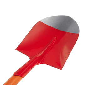 Оптовая продажа, красная садовая лопатка, Легкая металлическая лопатка для снега, круглая лопатка для сельского хозяйства, кемпинга - Product Image 3