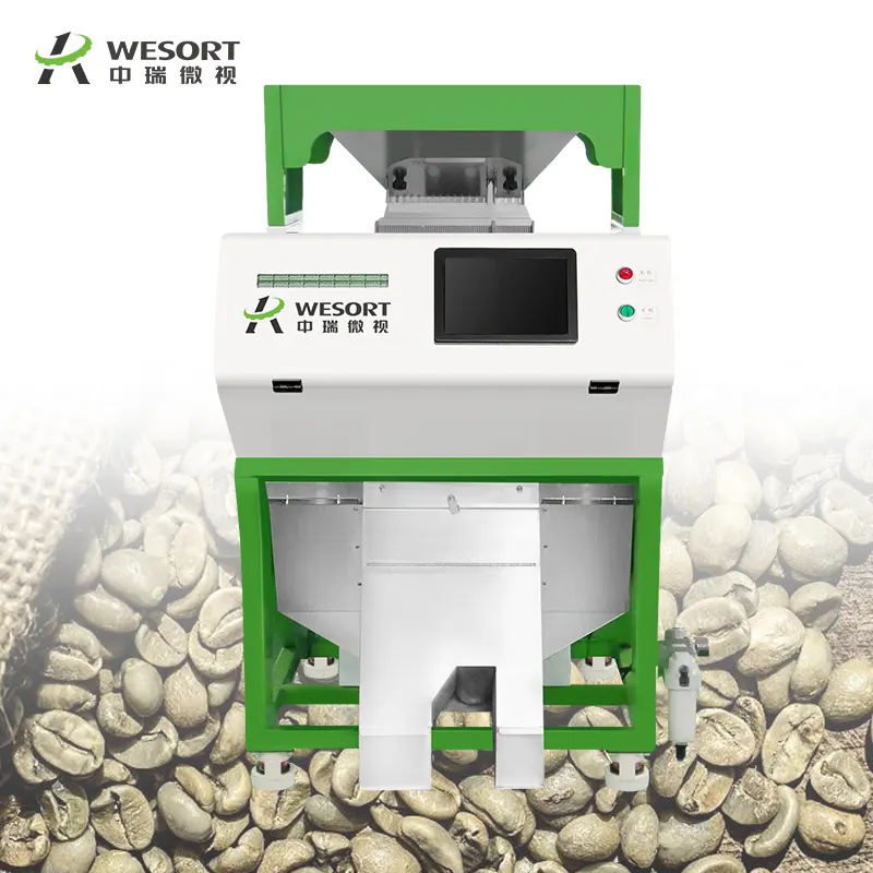 Optical Sorter Supplier Coffee Bean Color Sorter Cocoa Beans Sorting Machine Green Coffee Color Sorter