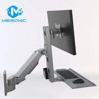 Nouveau bras de moniteur de ressort à gaz en aluminium industriel robuste de T8-GA01KB Meisonic 360 présentoir rotatif écran LCD de poste de travail