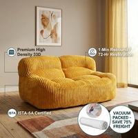 Canapé compressé au design minimaliste moderne, best-seller, pouf en tissu compressible pour petits espaces, idéal pour la zone de séjour