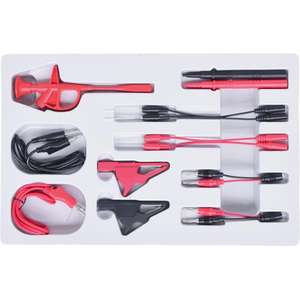 KS TOOLS - 150.1675 Jeu de câbles de diagnostic et de mesure 12/24 V (13 pcs) - EAN 4042146232668 HEAVY VEHICLES - Product Image 2