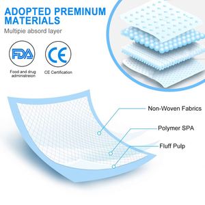 แผ่นรองฉี่สุนัขแบบใช้แล้วทิ้ง ตัวอย่างฟรี สำหรับฝึกขับถ่ายลูกสุนัข เป็นมิตรกับสิ่งแวดล้อมและนุ่มสบาย กันน้ำระดับ IPX6 - Product Image 5