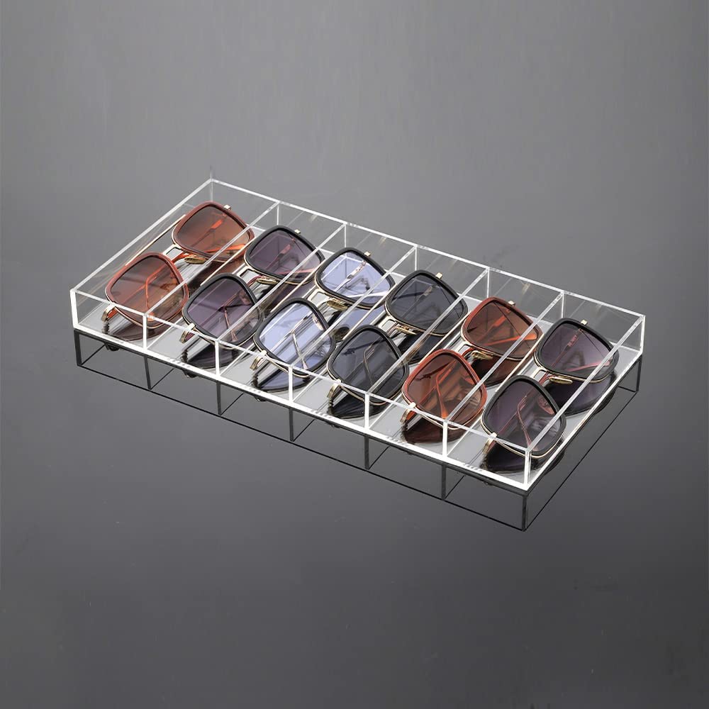 Оптовая продажа, прозрачный держатель для хранения очков, акриловый Органайзер для демонстрации солнцезащитных очков, держатель для очков