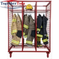 Casier mobile de cintre de lutte contre l'incendie résistant en métal de meubles de style industriel simple pour l'entreposage et la logistique