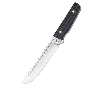 Cuchillo de Supervivencia de Acero Inoxidable de Alta Calidad para Camping, Hoja Fija de Grado Profesional con Mango de Madera para Uso en Bolsillo - Product Image 1