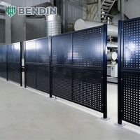 Clôture industrielle perforée antirouille |   Cloison modulaire en maille de qualité supérieure pour atelier, ligne d'assemblage et entrepôt