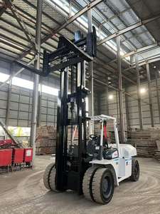 Carretilla elevadora usada TCM FD100 de 10 toneladas, motor diésel, precio de fábrica hidráulico, TCM original de Japón de 10 toneladas con buenas condiciones - Product Image 6