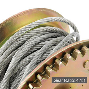 Ручная лебедка с зубчатой шестерней, оцинкованная, для троса и строп, от производителя - Product Image 4