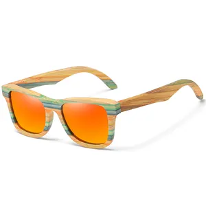 Wenzhou venta al por mayor color todo bambú marco unisex UV400 tonos moda gafas de sol polarizadas Bambú