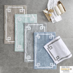 Tapis de bain en coton tufté Db 20x30, moderne, tufté à la main, doux, lavable, rectangulaire, pour la maison, l'hôtel, la salle de bain - Product Image 5