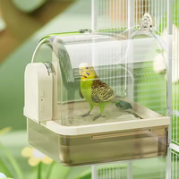 Grande capacité suspendu électrique oiseau bain enceinte perroquet bain suspendu automatique oiseau bain étui pour douche