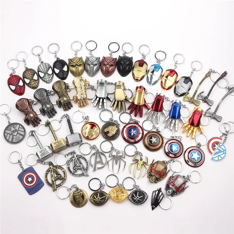 Hot Sale Key Chain High Quality Marvel Llaveros Avengersss Metal Keychains