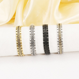 Pulsera de Cadena Trenzada Vintage al por Mayor para <span class=keywords><strong>Hombre</strong></span> y Mujer, de Acero Inoxidable Sólido, Resistente al Deslustre, Joyería de Moda Urbana - Product Image 2
