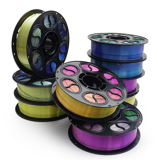 PLA Filament 3D Printing Material 1kg 1.75mm Tricolor Custom Logo Manufacturer China LIBAIJIA FDM 330m Length