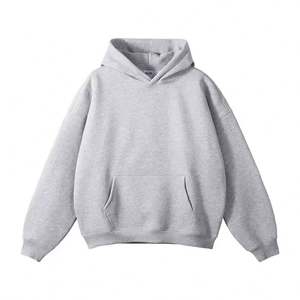 Sudadera con Capucha Oversize de Felpa Francesa 100% Algodón de Alta Calidad 2025 para Estampado 3D con Pedrería Hotfix y Cuello VVS - Product Image 3