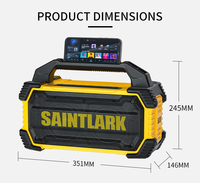 Haut-parleur de karaoké portable pour l'extérieur avec résistance IPX6 et micro UFH, idéal pour les discours, l'enseignement et les spectacles en extérieur