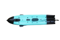 Kayak à pédales double Vicking pour 2 personnes, à assise sur le dessus, en plastique rigide modulaire, pour la pêche, avec système de propulsion à pédales, pour les lacs et les rivières, capacité de 270 kg