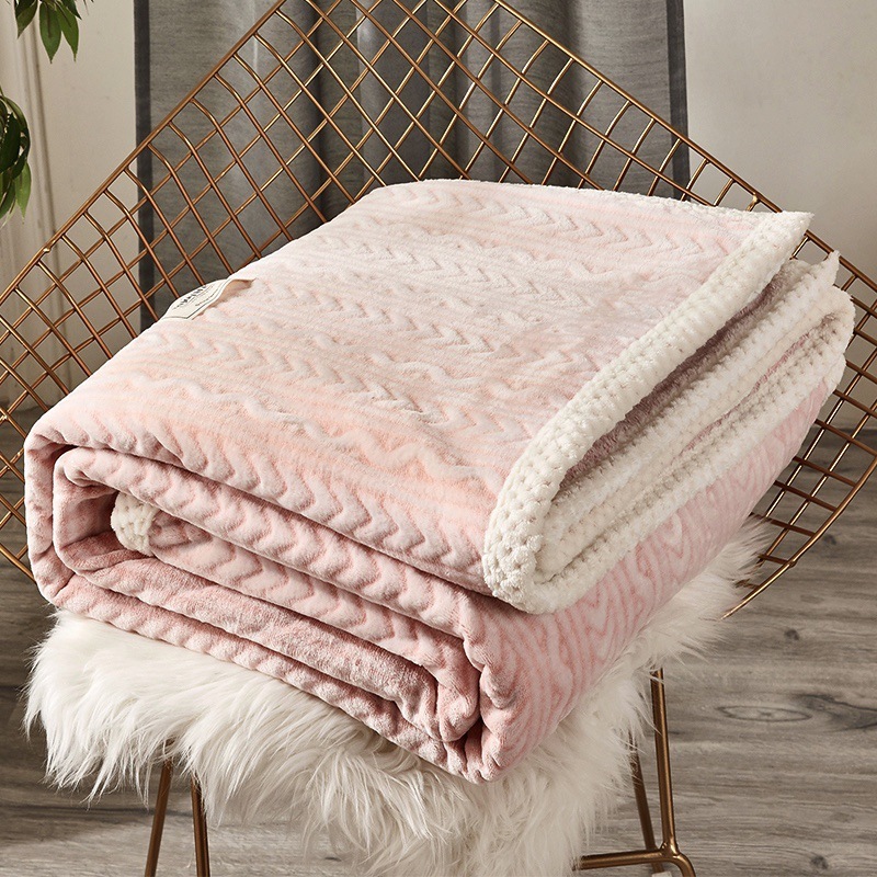 Fall Winter Fleece Blankets Bedding Thick
