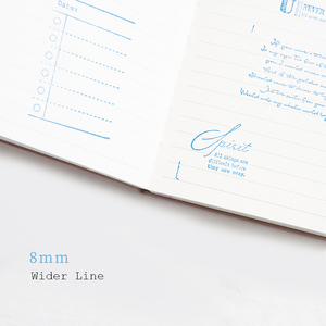 Agenda de cuero encuadernada A6 con logotipo personalizado, mini cuaderno planificador semanal mensual y Diario de gratitud con impresión de alta calidad - Product Image 4