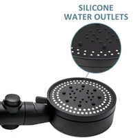 Meilleure Vente Pommeau de Douche Économiseur d'Eau Haute Pression à Cinq Modes avec Bouton d'Arrêt Instantané et Flexible de Douche