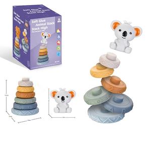 새로운 핫 세일 어린이 장난감 다채로운 아기 학습 교육 빌딩 블록 쌓기 장난감 - Product Image 4