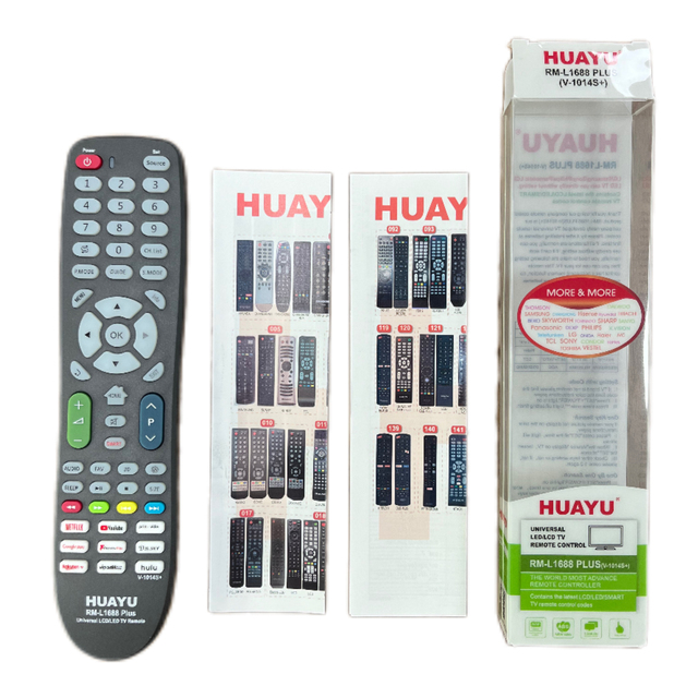 HUAYU RM-L1688 PLUS High Quality Universal Replacement Remote Control for All LED LCD TV Models