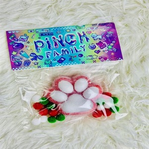 DIY Fluffy Cat Paw Stress Relief Squishy Slow Rebound Sensory Toy with Pom-Pom Soft PU Kawaii Gift for Ages 8-13 - Product Image 5