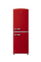 Réfrigérateur Électrique Rétro 160L Sans Givre Économe en Énergie MDRF160-RE Acier Inoxydable 2 Portes Congélateur Bas Refroidissement par Air