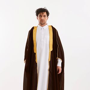 Jubba Islámica de Omán, Satén, Económica, Estilo Dubai, con Capucha, Diseño <span class=keywords><strong>para</strong></span> <span class=keywords><strong>Hombre</strong></span>, Tela Resistente a las Arrugas, Kulta Árabe - Product Image 3