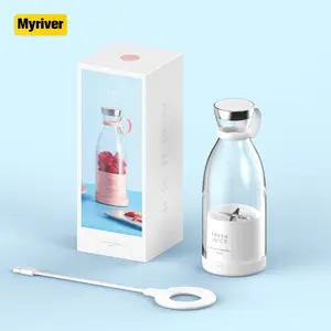 Myriver-minilicuadora eléctrica portátil, mezcladores de frutas, máquina multifunción para hacer jugos, batidora