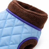 Combinaison pour chien, hiver, matelassée, intégrale, avec col en polaire et anneau pour laisse, combinaison chaude pour chien, tailles S-2XL