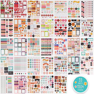 Feuilles d'autocollants pour planificateur annuel, mensuel et hebdomadaire personnalisés, divers thèmes, autocollants pour scrapbooking, feuille d'autocollants décoratifs - Product Image 4