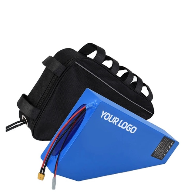 Customizable 48v 52v 20Ah Black Soft Bag Triangle Waterproof Lithium Battery Pack with 3A Charger for 1000W 2000W Ebike