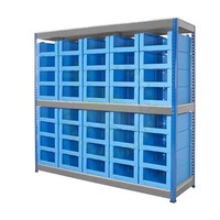 Boîtes de rangement en plastique ondulé, bacs personnalisés en Coroplast PP empilables pour entrepôt