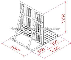 Dragonstage aluminium isolé foule garde-corps/accès vide barrière pour concert, treillis, stand <span class=keywords><strong>de</strong></span> DJ - Product Image 6