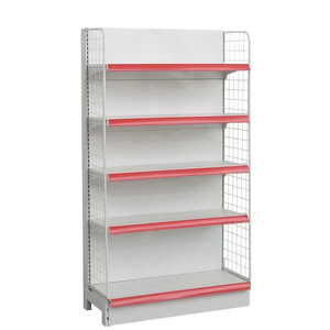 Supermarket Shelves Perforated Wall Mount Single Sided Cold Rolled Steel Middleweight Vertical Convenience Store Display Rack - Product Image 2
