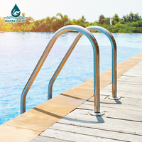 Échelle de piscine Water Faery SL Series 304 316 en acier inoxydable, robuste, résistante à la corrosion, avec main courante antidérapante, usage commercial