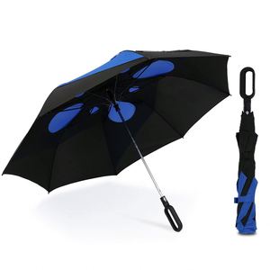 Sombrilla Bali Funcional de 2 Pliegues, Elegante y en Oferta, Apertura Semiautomática, Función para Colgar, Logotipo Personalizable para Empresas - Product Image 1