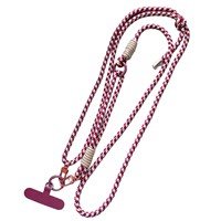 Collier de lanière de téléphone à 2 crochets réglable coloré Long Crossbody Sangle de téléphone portable Cordon suspendu Sangles de téléphone portable