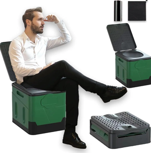 Luxury Design Camping Self-driving Car Outdoor <strong>Toilet</strong> Portable <strong>Deodorant</strong> Emergency Folding <strong>Toilet</strong> - Product Image 1