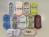 Chaussettes de yoga et de pilates antidérapantes personnalisées avec nœud papillon, à volants, douces et fines, en bambou, pour femmes – Collection Glacière, Vente Flash
